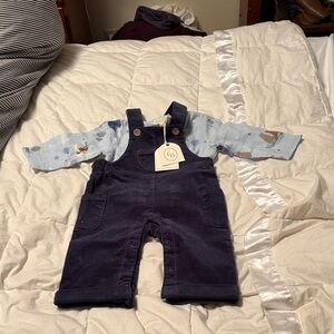 Elegant Baby Navy Blue Kids Overalls